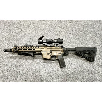 SCHMEISSER AR15 S4F 10,5" .223Rem Thunder Bronz + tlumič ASE UTRA DUAL 556 SHORT-BL