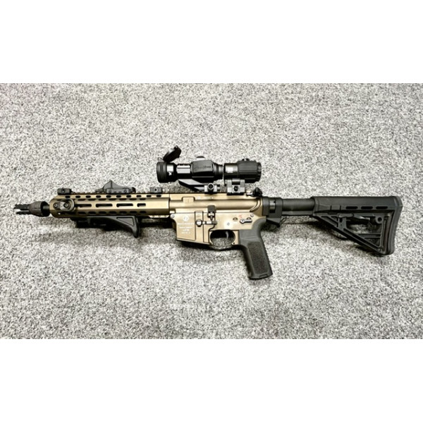 SCHMEISSER AR15 S4F 10,5" .223Rem Thunder Bronz + tlumič ASE UTRA DUAL 556 SHORT-BL
