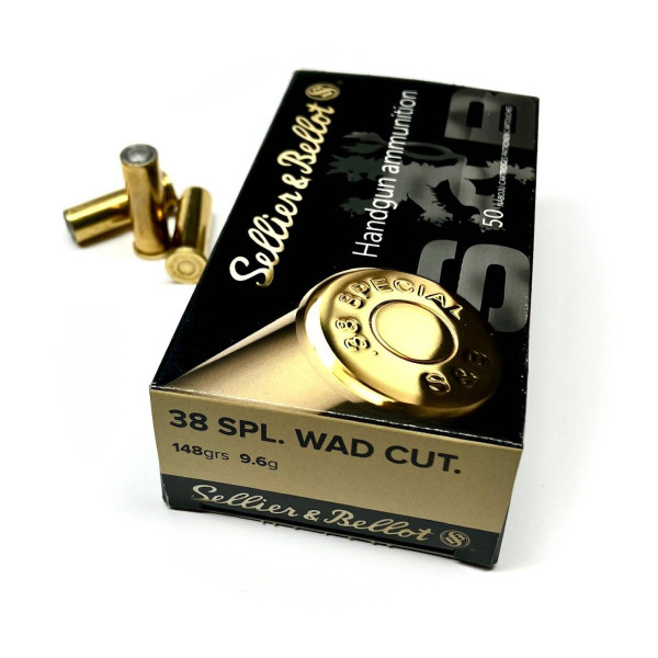 .38 SPECIAL WAD CUT. 148grs. Sellier&Bellot