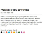 PAŽBIČKY KMR L-02 DOTMATRIX ČERNÉ 