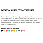 PAŽBIČKY  KMR W-02 DotMatrix Ergo ČERVENÉ